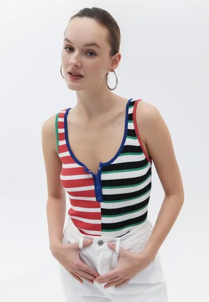Топ PIPED SINGLET OXXO, цвет mix color