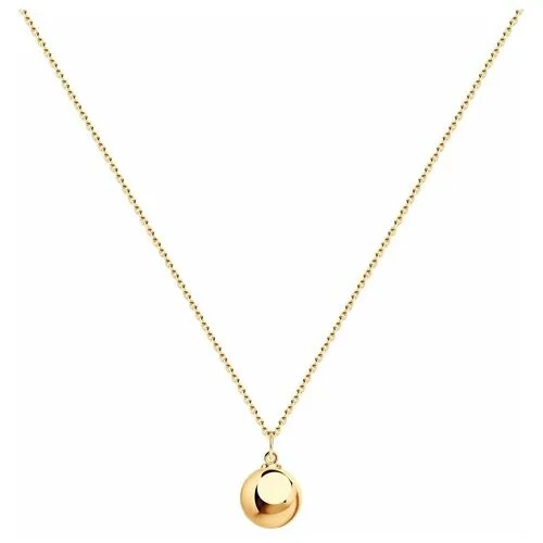 Колье Diamant из золочёного серебра 93-170-01480-1, размер 40\45 см