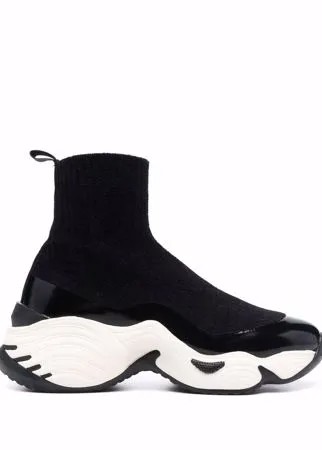 Emporio Armani кроссовки-носки на массивной подошве