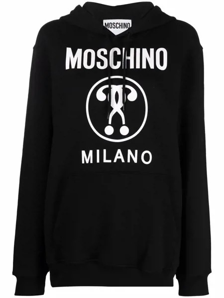 Moschino худи с принтом Double Question Mark
