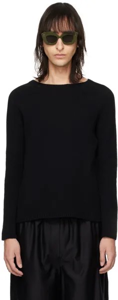 Черный свитер с изображением Георга Max Mara