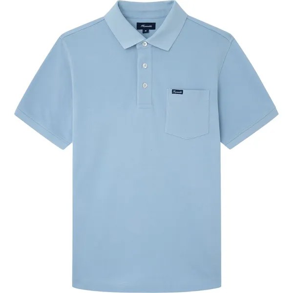 Поло Façonnable Basic Pocket, синий