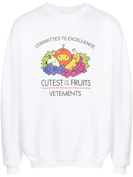 VETEMENTS толстовка Cutest Of Fruits с принтом