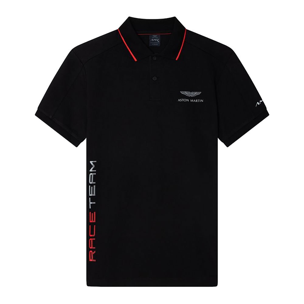 Поло с коротким рукавом Hackett Aston Martin Racing Race Team, черный