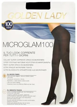 Колготки Golden Lady Microglam 100 den, размер 4-L, nero (черный)