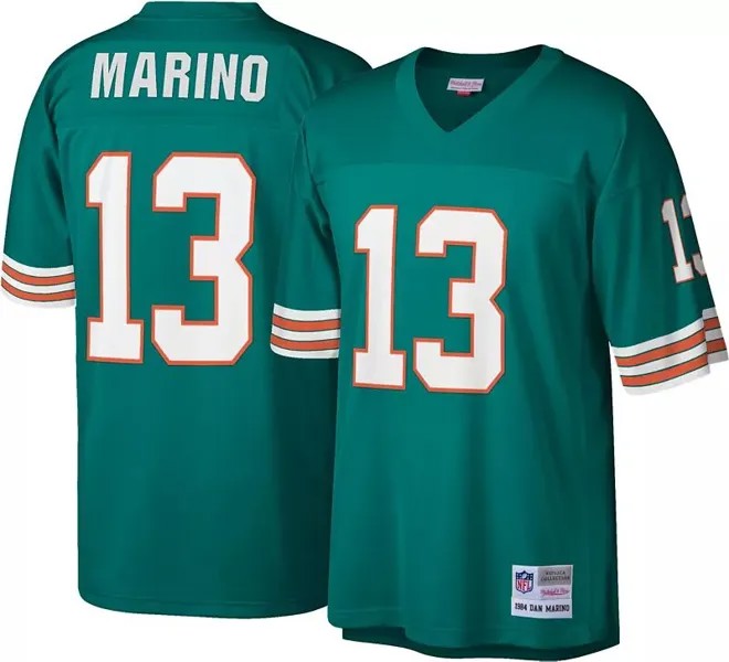 Мужская майка Mitchell & Ness Miami Dolphins Дэн Марино № 13, 1984 год.
