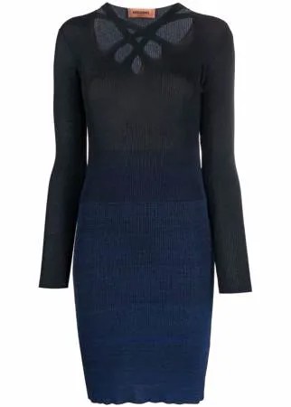 Missoni трикотажное платье с вырезами