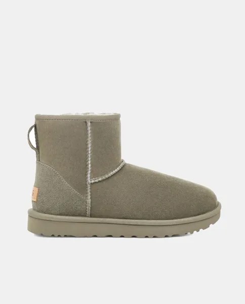 Женские угги Classic Mini II с шерстяной внутренней подкладкой UGG, зеленый