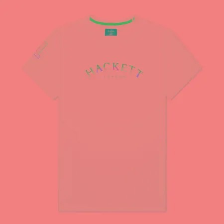 Мужская футболка Hackett London Color Logo, цвет белый, размер S