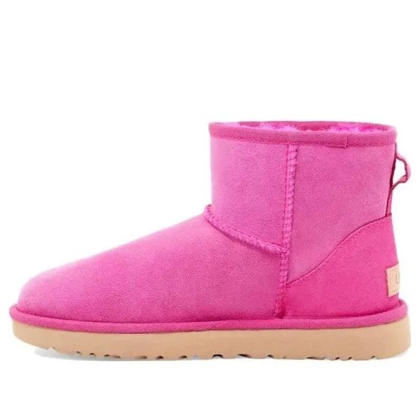 Кроссовки классические мини ii ботинок зимние ботинки розовые Ugg, розовый