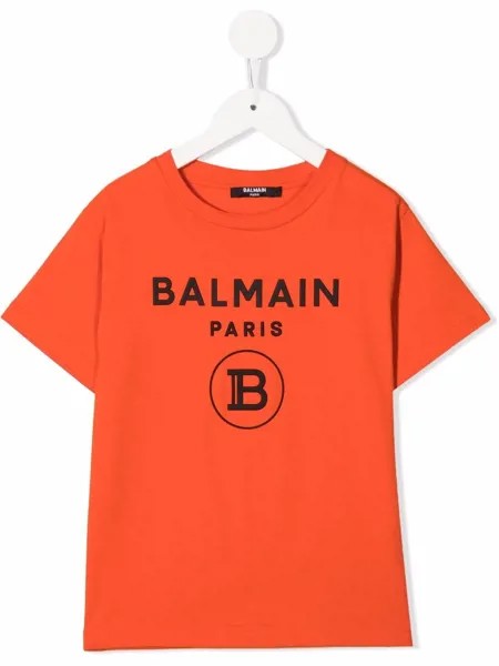 Balmain Kids футболка с логотипом