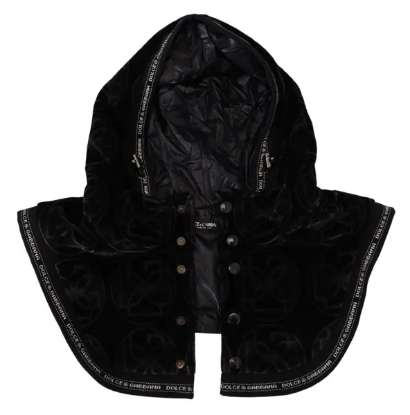 DOLCE - GABBANA Шляпа из хлопка с черным логотипом, с запахом на всю голову, капелло, один размер, плечо