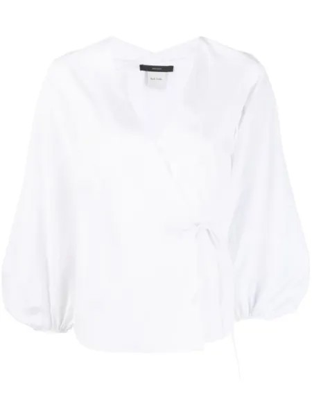 Paul Smith рубашка с запахом, белый
