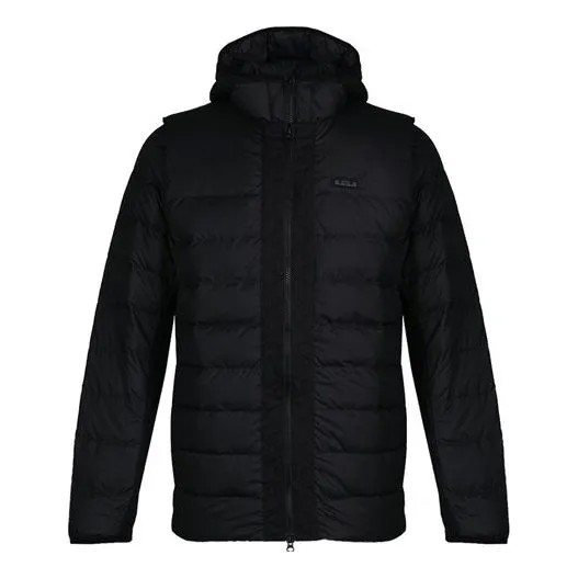 Пуховик Men's Nike Casual Hooded Black Down Jacket, черный