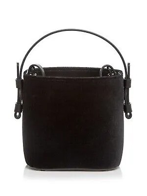 Женская черная замшевая сумка-мешок Nico Giani с регулируемым ремешком