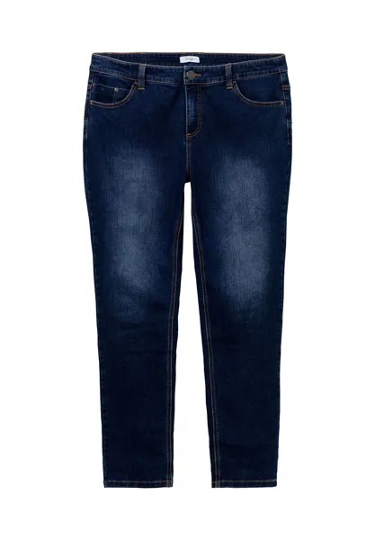 Джинсы для очень узких ног и большого живота sheego, цвет Dark Blue Denim