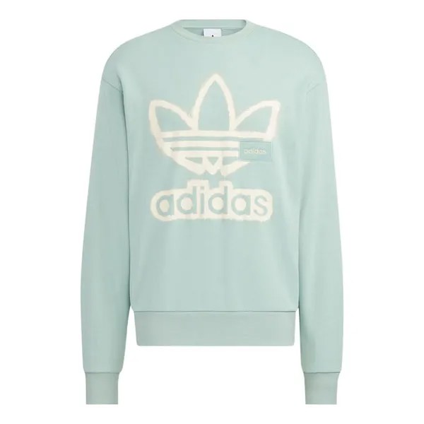 Худи Adidas Originals Adicolor Crew Chest Printing, синий