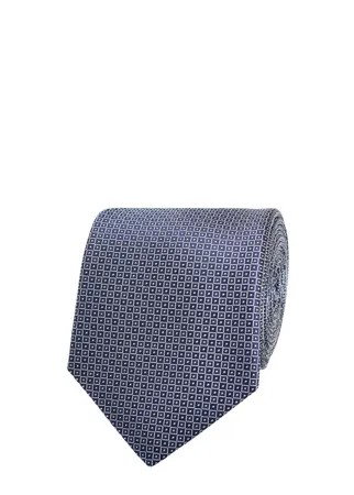 Шелковый галстук с фактурным принтом
