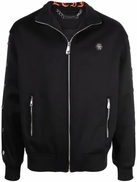 Philipp Plein спортивная куртка Skull, черный