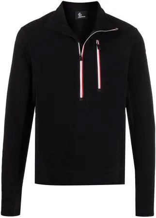 Moncler Grenoble флисовый пуловер с воротником на молнии
