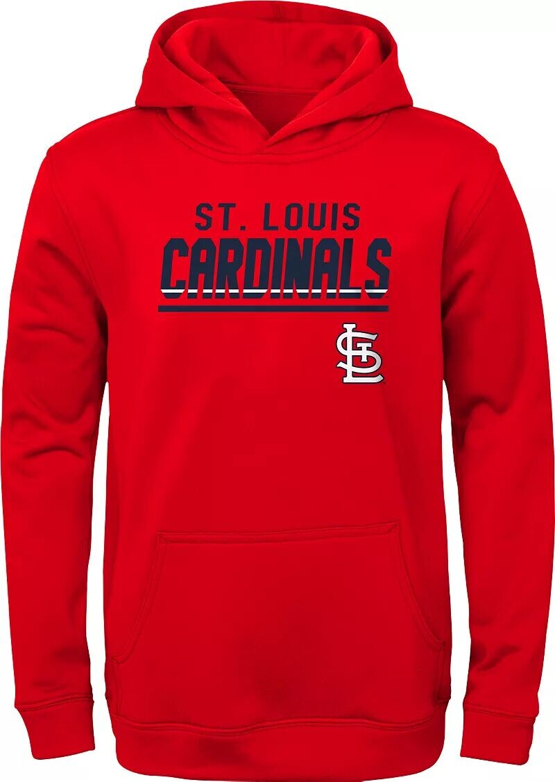 Красная худи для выступлений хедлайнера молодежной команды Mlb Team Apparel St. Louis Cardinals