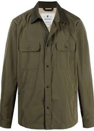 Woolrich куртка-рубашка с контрастным воротником