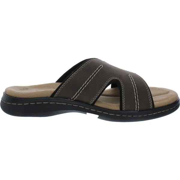 Мужские шлепанцы с комфортной стелькой Sunland Dockers, цвет Dark Brown