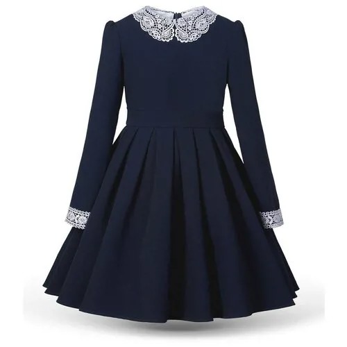 Школьное платье Alisia Fiori, размер 146-152, белый, синий
