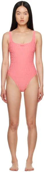 Розовый цельный купальник Dua Lipa Edition Versace Underwear