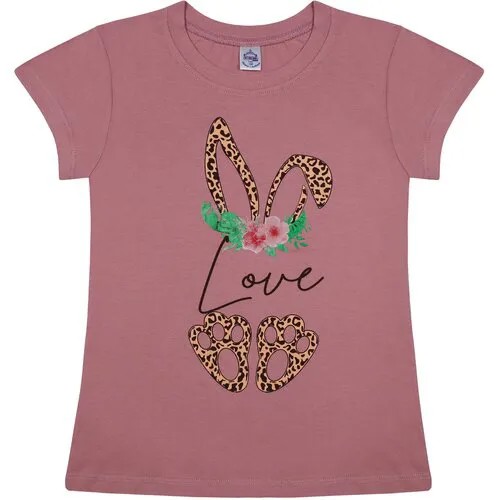 Футболка BONITO KIDS, размер 128, розовый