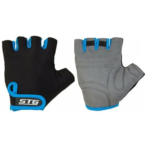 Перчатки STG, размер M, черный, синий