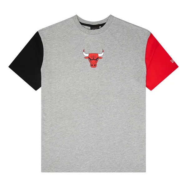 Футболка NBA CHICAGO BULLS WORDMARK T-SHIRT New Era, цвет Grau