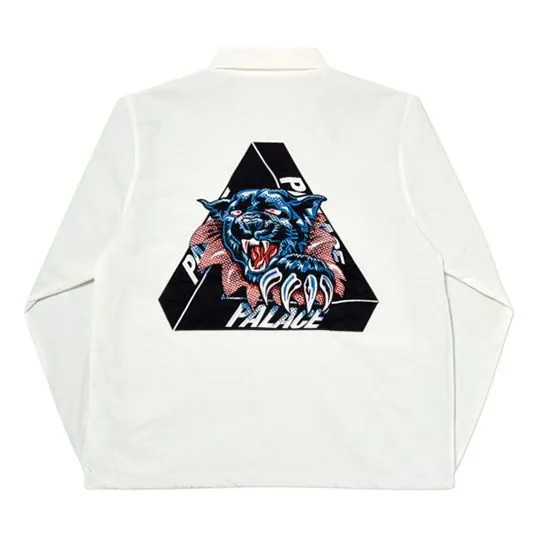 Куртка PALACE Triangle Pattern Logo lapel Jacket Unisex White, белый