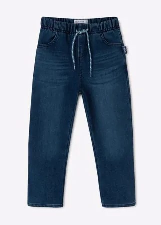 Утеплённые джинсы Straight с эластичным поясом для мальчика Gloria Jeans