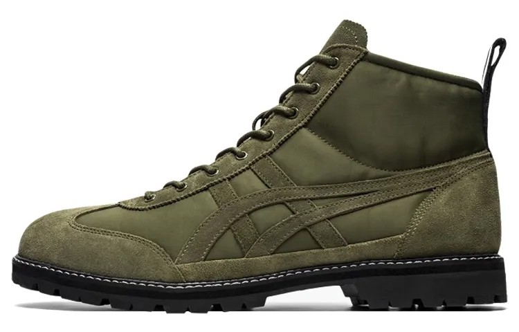 Ботинки Rinkan Outdoor унисекс оливково-зеленые Onitsuka Tiger