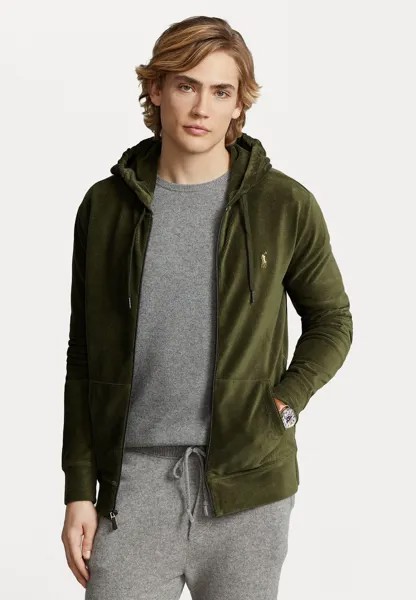 Толстовка на молнии LONG SLEEVE FULL ZIP Polo Ralph Lauren, темный лоден