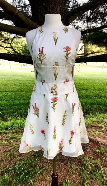 Платье Monique Lhuillier ML, прозрачное платье с цветочной вышивкой и расклешенной спиной на молнии, 4 НОВИНКИ