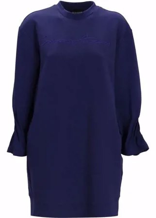 Emporio Armani платье-джемпер с вышитым логотипом
