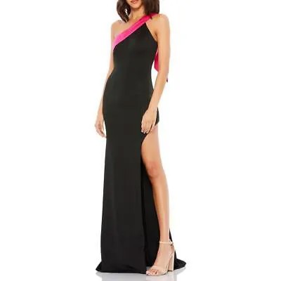 Женское черное вечернее платье макси с открытой спиной Mac Duggal 6 BHFO 2344