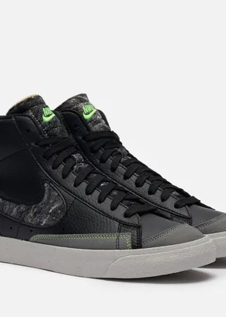 Мужские кроссовки Nike Blazer Mid 77 Recycled Wool, цвет чёрный, размер 43 EU