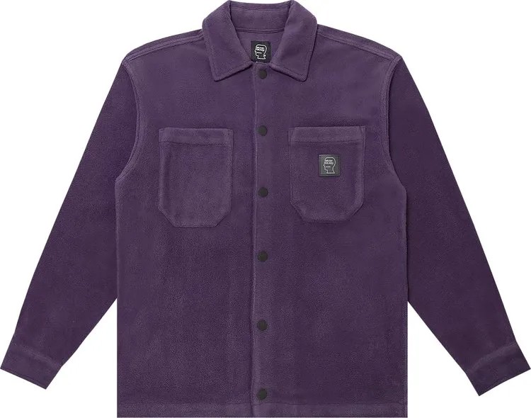 Рубашка Brain Dead Polar Fleece Shirt 'Purple', фиолетовый