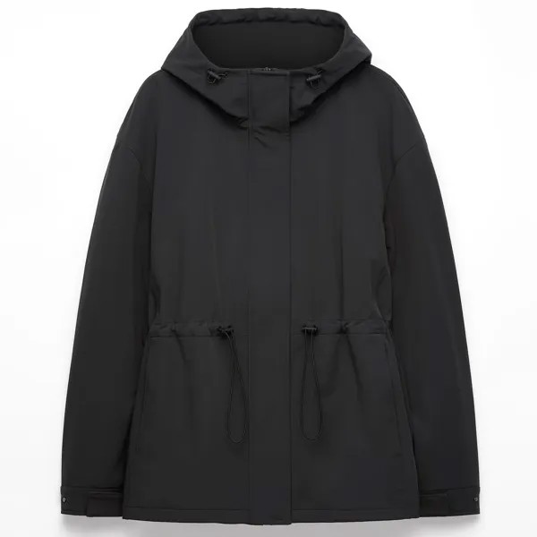 Куртка Oysho 5k Water-Resistant, черный