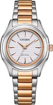 Японские наручные  женские часы Citizen FE2116-85A. Коллекция Elegance