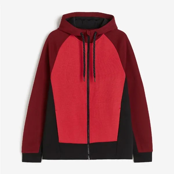 Толстовка H&M DryMove Activewear, темно-красный