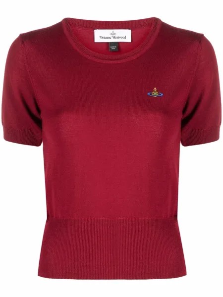 Vivienne Westwood трикотажный топ с вышитым логотипом