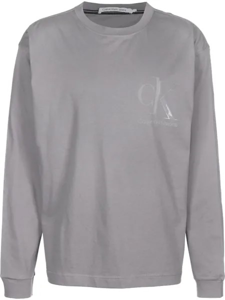 Лонгслив Calvin Klein, цвет fossil grey