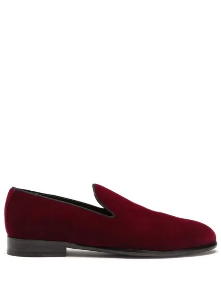 Dolce & Gabbana бархатные слиперы, красный
