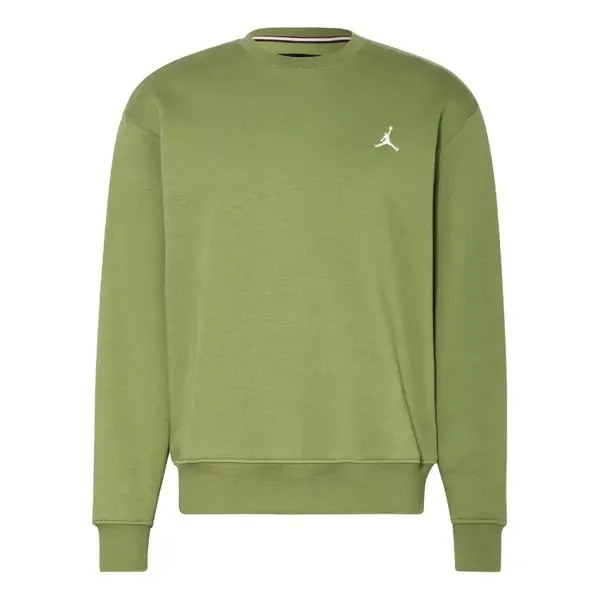 Рубашка толстовка с круглым вырезом из флиса Бруклин Air Jordan, зеленый