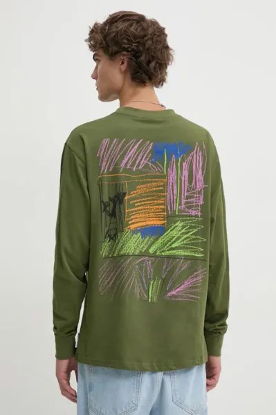 Хлопковая рубашка LIAM с длинными рукавами Desigual, зеленый