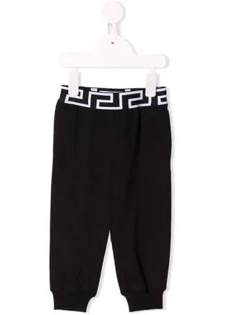 Versace Kids спортивные брюки из джерси